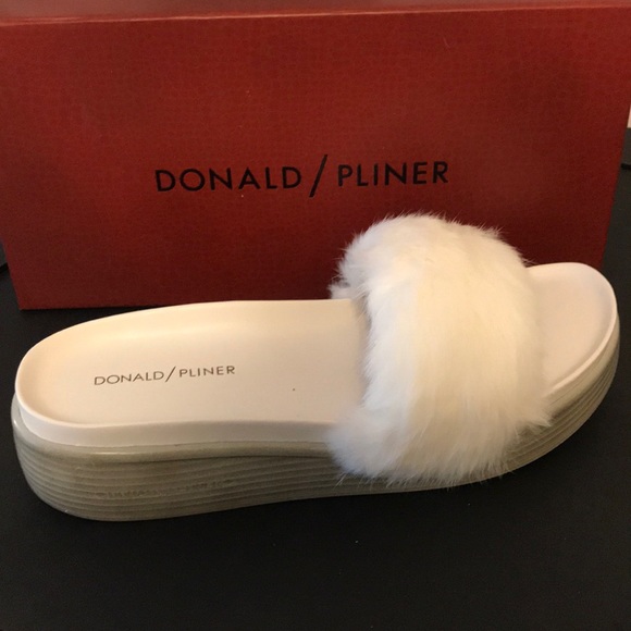 Donald J. Pliner Shoes - Donald J Pliner fur slides